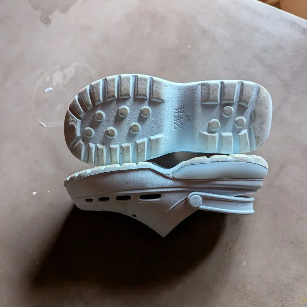 Zara AIR CHAMBER CLOGS Blue | EU 34 ≈ US Youth 2 - 2.5